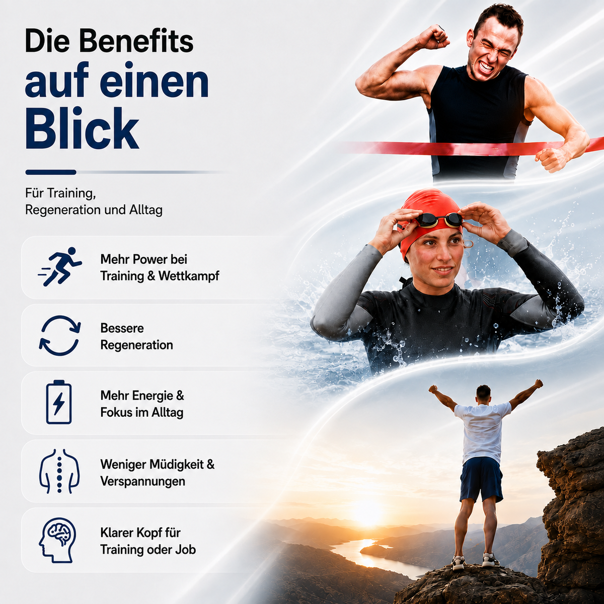 Perform hat klare Benefits für Power beim Training, bessere Regeneration, Energie und klaren Kopf.