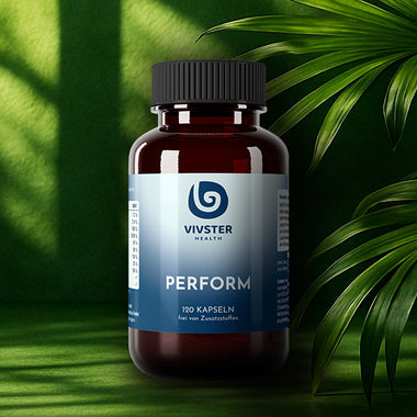 Nahrungsergänzung für Leistung, Regeneration und Sport mit u.a. Vitamin C, B6, B12, Vitamin D, Q0, Magnesium, Selen, Eisen, Zink