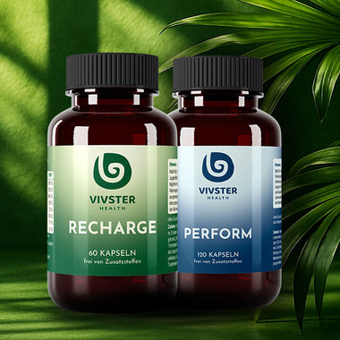 Nahrungsergänzung Kombination für Basisversorgung und Regeneration