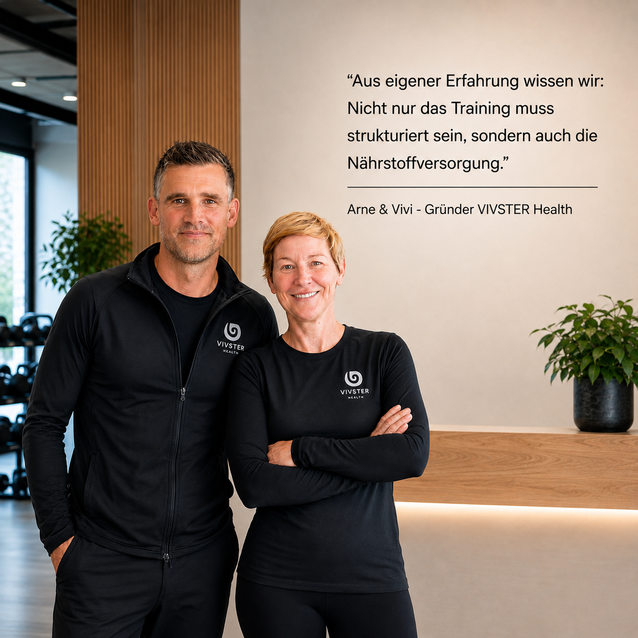 Arne und Vivi Bentin, Gründer von VIVSTER Health, und ihre Philosophie zur Nährstoffversorgung und Training.