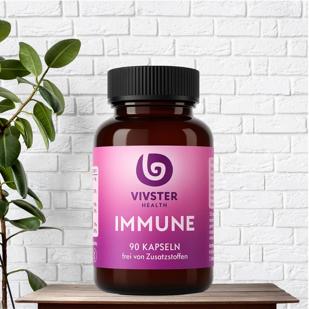 Immun-Booster mit Vitamin C, Vitamin D, Zink und Selen, ergänzt durch Echinacea Purpurea, Grüner-Tee-Extrakt, L-Lysin und L-Arginin