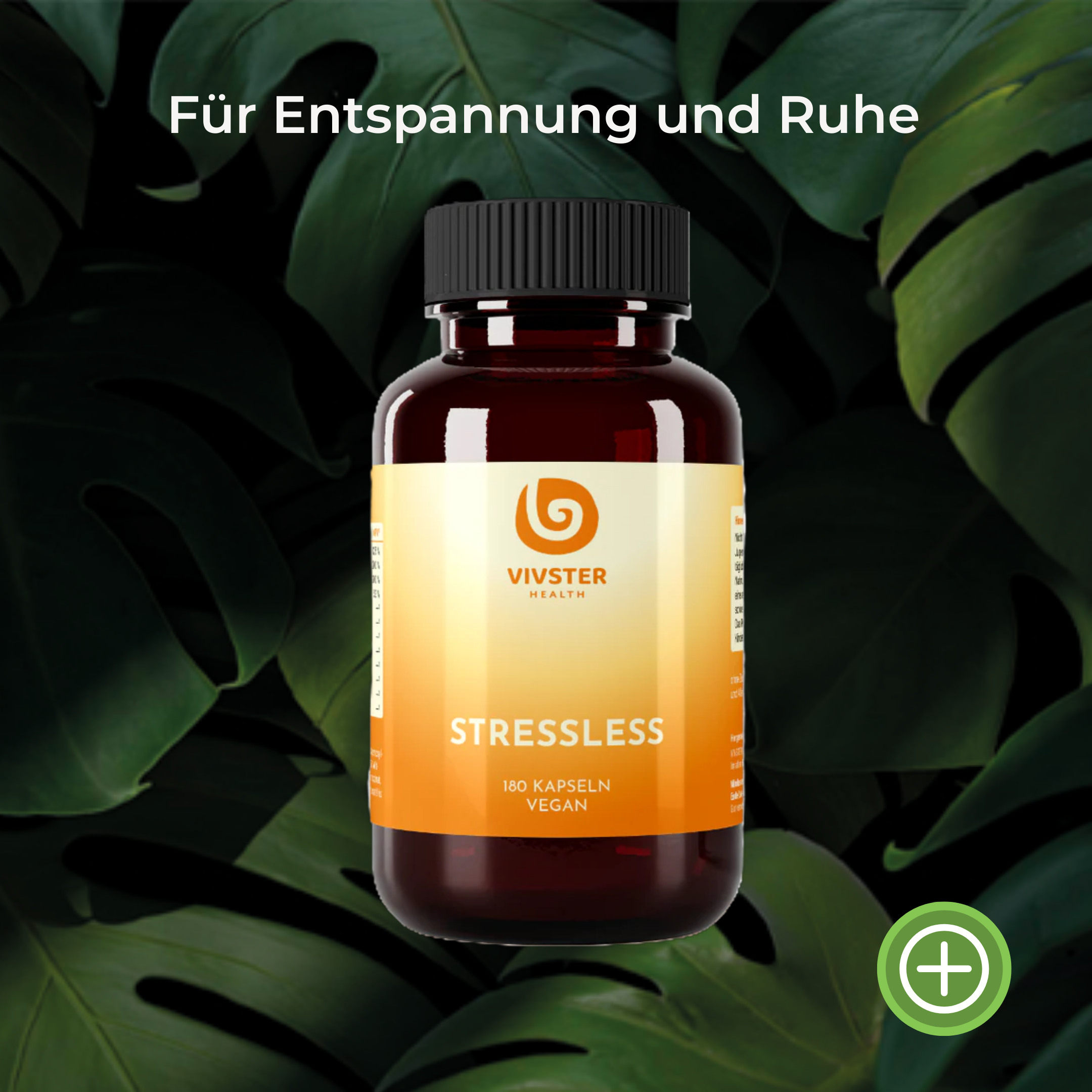 Nahrungsergänzung für Ruhe und Entspannung mit Vitamin C, B1, B6, Magnesium, L-Tyrosin, L-Cholin, Passionsblume, Ashwagandha und Rhodiola rosea