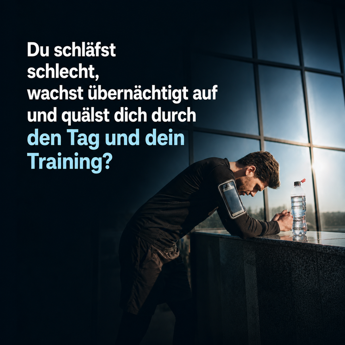 Du schläfst schlecht ein, wachst nachts auf und bist morgens übernächtigt.