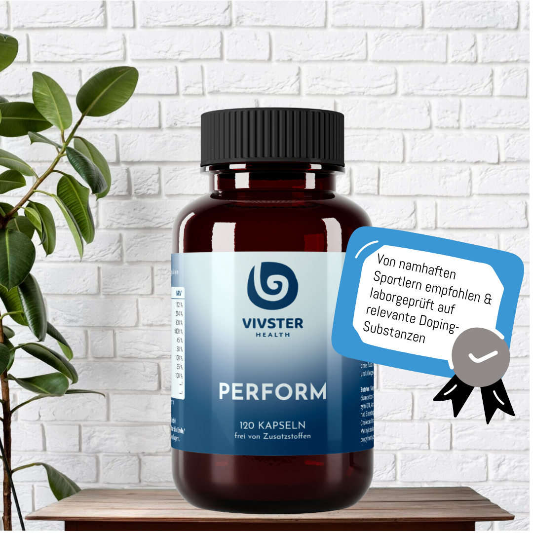 Nahrungsergänzung für Leistung, Regeneration und Sport mit Vitaminen, Mineralstoffen und Antioxidantien