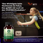 Josi Neumann, Tischtennis-Ass, empfiehlt Supplements von VIVSTER Health