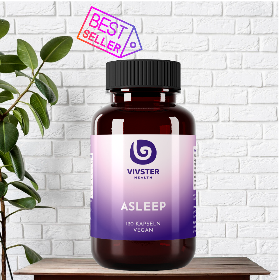 Nahrungsergänzung für Schlaf und Entspannung mit Melatonin, L-Tryptophan, Magnesium, Baldrian, Lavendel und Ashwagandha